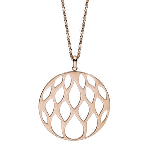 QUDO NECKLACE - SESTINO - ROSE GOLD PLATED S/STEEL