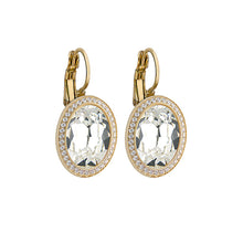 Load image into Gallery viewer, QUDO TIVOLA DELUXE CRYSTAL EARRINGS - GOLD PLATED S/STEEL
