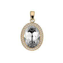 Load image into Gallery viewer, QUDO TIVOLA DELUXE CRYSTAL PENDANT - GOLD PLATED S/STEEL
