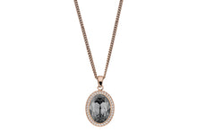 Load image into Gallery viewer, QUDO TIVOLA DELUXE AMETHYST CRYSTAL PENDANT - POLISHED S/STEEL
