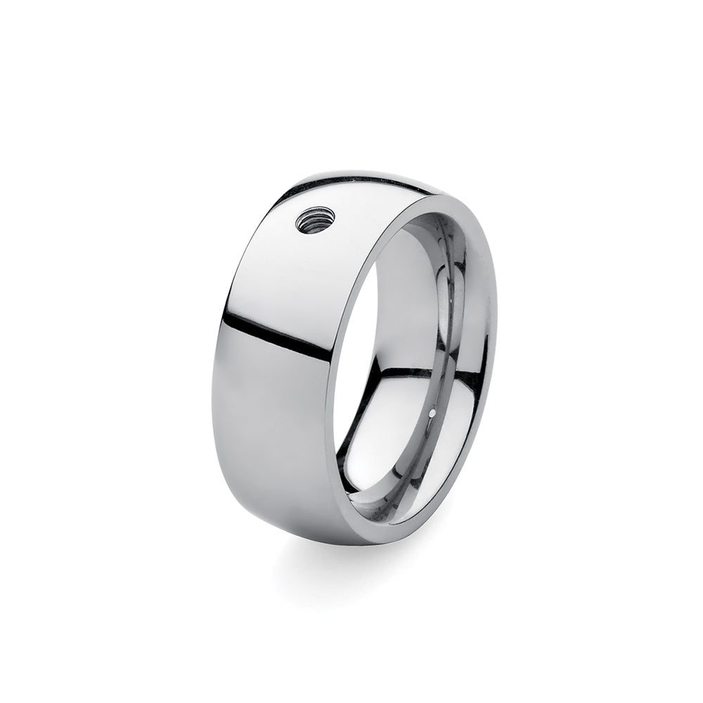 QUDO INTERCHANGEABLE BASE RING WIDE - STAINLESS STEEL