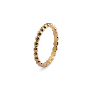 QUDO INTERCHANGEABLE MATINO SPACER RING - GOLD PLATED STAINLESS STEEL
