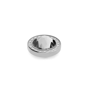 QUDO INTERCHANGEABLE CANINO DELUXE TOP 10.5MM - EUROPEAN CRYSTAL- STAINLESS STEEL