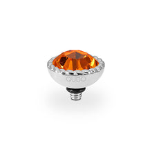 Load image into Gallery viewer, QUDO INTERCHANGEABLE BOCCONI TOP 11MM - SUN CRYSTAL - STAINLESS STEEL
