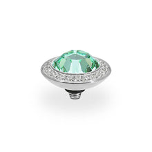 Load image into Gallery viewer, QUDO INTERCHANGEABLE TONDO DELUXE TOP 13MM - CHRYSOLITE EUROPEAN CRYSTAL - STAINLESS STEEL
