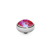 Load image into Gallery viewer, QUDO INTERCHANGEABLE SESTO TOP 10MM - ROYAL RED DELITE EUROPEAN CRYSTAL - STAINLESS STEEL
