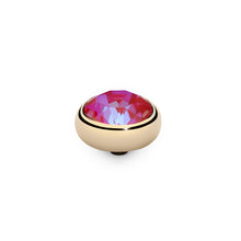 Load image into Gallery viewer, QUDO INTERCHANGEABLE SESTO TOP 10MM - ROYAL RED DELITE EUROPEAN CRYSTAL - GOLD PLATED
