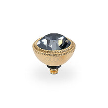 Load image into Gallery viewer, QUDO INTERCHANGEABLE FABERO TOP 11MM - SILVER NIGHT - GOLD PLATED
