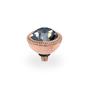 QUDO INTERCHANGEABLE FABERO TOP 11MM - SILVER NIGHT - ROSE GOLD PLATED