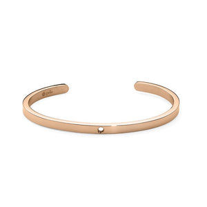 QUDO INTERCHANGEABLE BANGLE - ROSE GOLD PLATED S/STEEL