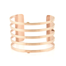 Load image into Gallery viewer, QUDO MY BANGLES - STRIPE WIDE - ROSE GOLD
