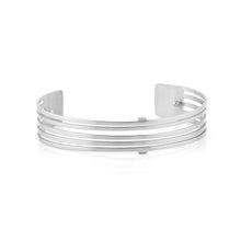 Load image into Gallery viewer, QUDO MY BANGLES - STRIPE NARROW - STAINLESS STEEL
