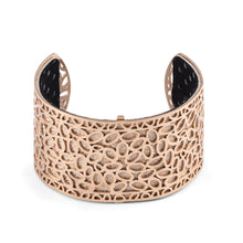 Load image into Gallery viewer, QUDO MY BANGLES - POIS BRILL INSERT WIDE - LEATHER
