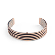 Load image into Gallery viewer, QUDO MY BANGLES - STRIPE NARROW - ROSE GOLD
