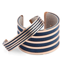 Load image into Gallery viewer, QUDO MY BANGLES - STRIPE NARROW - ROSE GOLD
