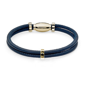 QUDO INTERCHANGEABLE BRACELET - GOLD AND LEATHER
