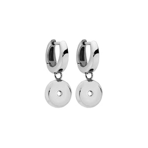 QUDO INTERCHANGEABLE DROP EARRINGS - STAINLESS STEEL