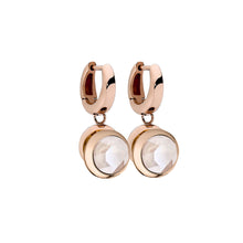 Load image into Gallery viewer, QUDO INTERCHANGEABLE DROP EARRINGS - ROSE GOLD
